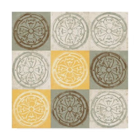 Trademark Fine Art Alonzo Saunders 'Yellow Squared I' Canvas Art, 24x24 WAG07852-C2424GG